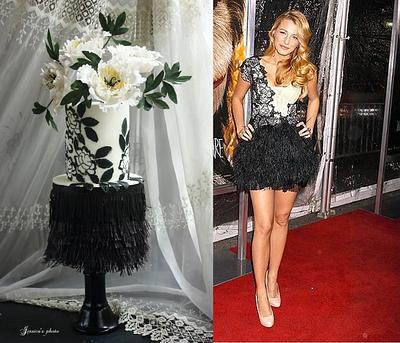Fashion-inspired series- Blake Lively's MARCHESA dress - Cake by Jessica MV