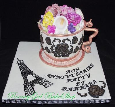 Paris Tea Cup - Cake by Maria @ RooneyGirl BakeShop