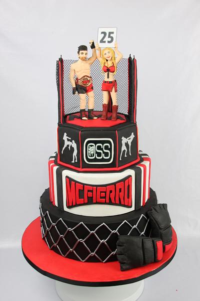 Kick boxing birthday cake  - Cake by Artym 
