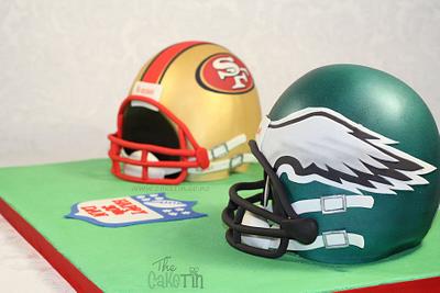 American Football Helmets - Cake by The Cake Tin