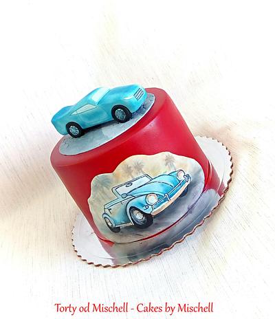 Hand painted car cake - Cake by Mischell