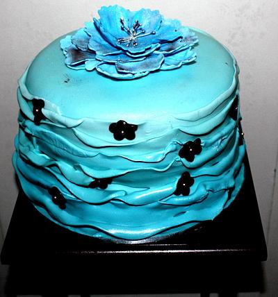 blue cake - Cake by anneportia