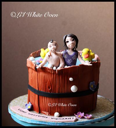 Baby in a bathtub - Cake by Gauri Kekre