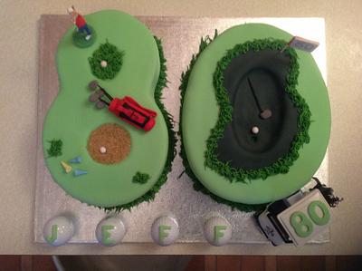 Golf mad - Cake by Snookie11