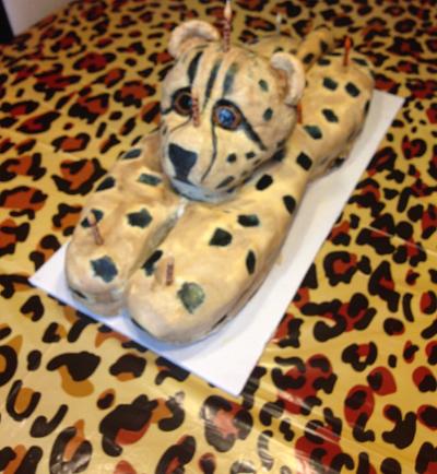 Birthday Cheetah - Cake by Guppy