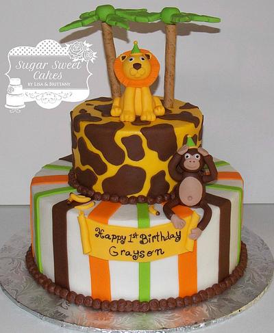 Jungle Party Animals - Cake by Sugar Sweet Cakes
