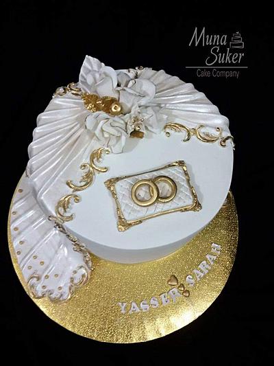كعكة خطوبة  - Cake by MunaSuker