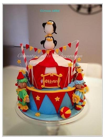 Circus tent cake - Cake by Chanatasweets