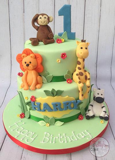 Jungle cake for Harry  - Cake by Kelly Hallett