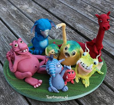 Funny monsters - Cake by Taartmama
