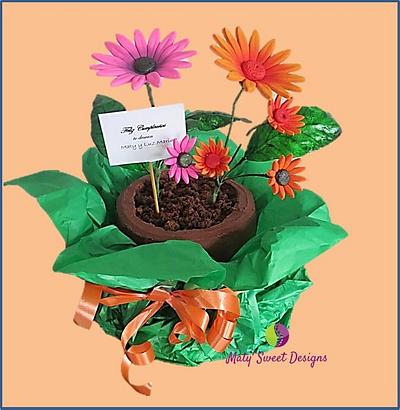Flowers for Birthday - Cake by Maty Sweet's Designs