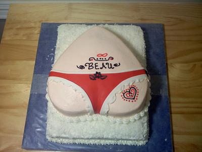 Thong butt birthday caek - Cake by Kimberly