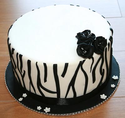 Soft Zebra Cake - Cake by Pims Cake Design