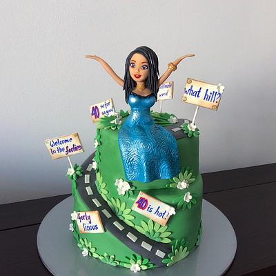 Fabulous forty - Cake by Couture cakes by Olga
