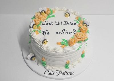 What Will It Be? He or She?  - Cake by Donna Tokazowski- Cake Hatteras, Martinsburg WV
