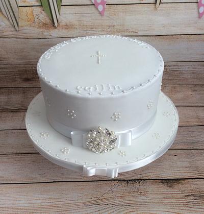 Simple communion cake - Cake by K Cakes