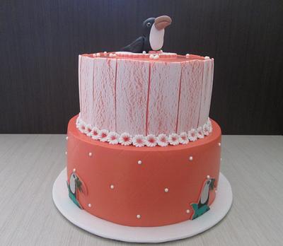 Тoucan cake for my 10 year old daughter - Cake by sansil (Silviya Mihailova)