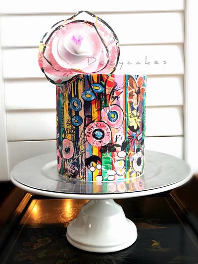 Evie’s Pink Doodle Cake - Cake by Dozycakes