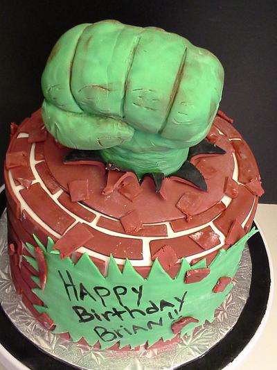 The Incredible Hulk - Cake by Melissa Walsh