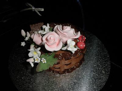 Basket of flower - Cake by AlphacakesbyLoan 