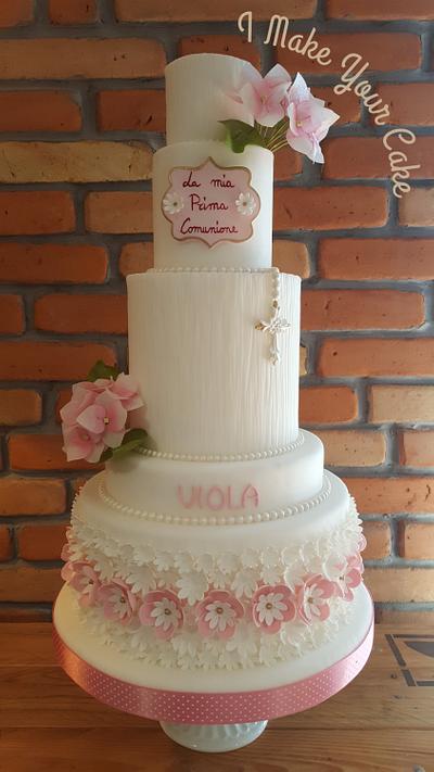 First Communion of Viola - Cake by Sonia Parente