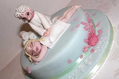 Masseuse cake  - Cake by Zoe's Fancy Cakes