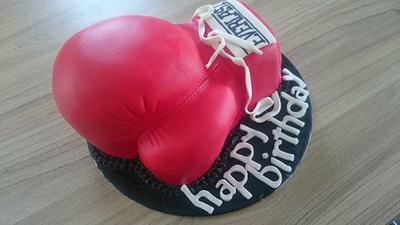 Boxing Glove - Cake by LeesaCakemaker