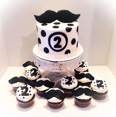 Mustache bash - Cake by Cups-N-Cakes 