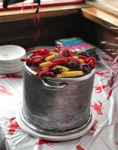 Crawfish boil cake. - Cake by Carola Gutierrez