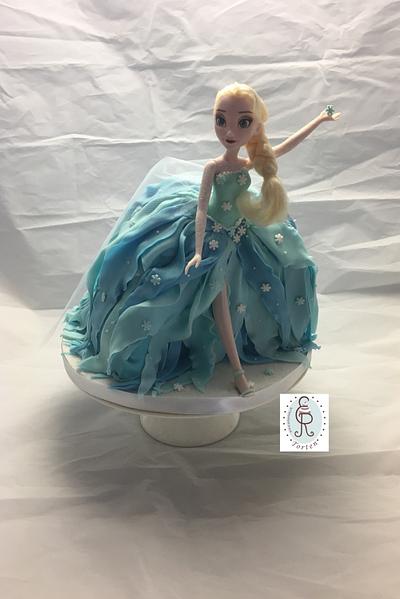 Frozen Elsa Barbie cake - Cake by ER Torten
