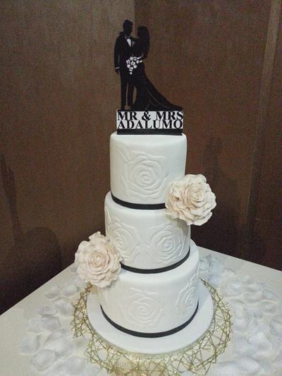 White Wedding cake - Cake by SweetsKeeper