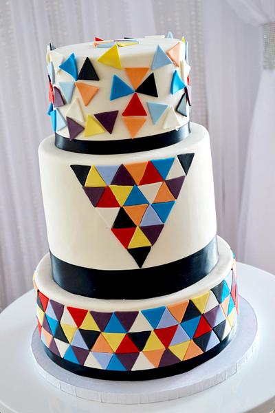 GEOMETRIC CAKE  - Cake by Piece O'Cake 