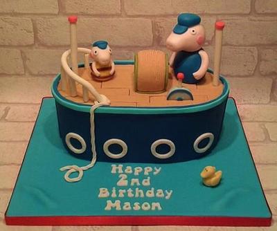 George Pig boat cake - Cake by Baked by Lisa