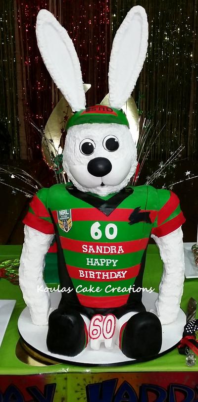 South Sydney Rabbitohs Cake - Cake by Koulas Cake Creations