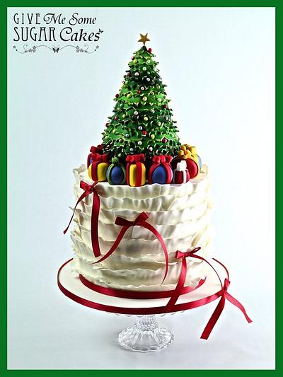 Christmas Tree & Ruffles - Cake by RED POLKA DOT DESIGNS (was GMSSC)