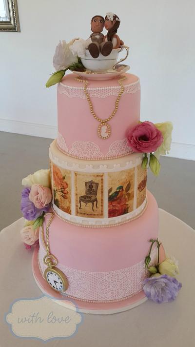 Vintage Themed Cake - Cake by WithLoveBaking