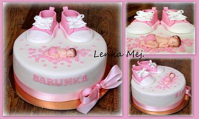 Girl Baptism Cake - Cake by Lenka