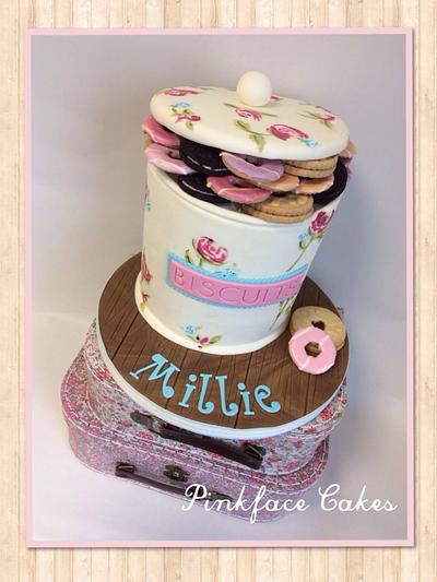 Biscuit barrel  - Cake by Pinkface cakes