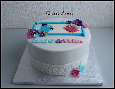 Birds wedding - Cake by Kmeci Cakes 