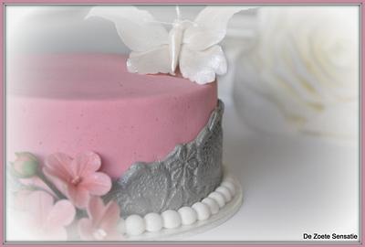 Lovely Pink and Silver - Cake by claudia