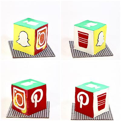 Social media cube - Cake by soods