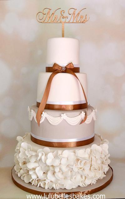 Ruffles and swags - Cake by Lulubelle's Bakes