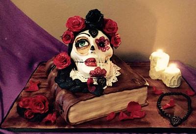 Día de los muertos cake  - Cake by DulcesSuenosConil