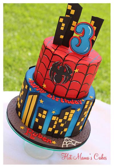 Spider-Man cake for Ruben - Cake by Hot Mama's Cakes
