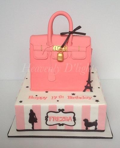 Hermes Bag - Paris Themed Cake - Cake by novita