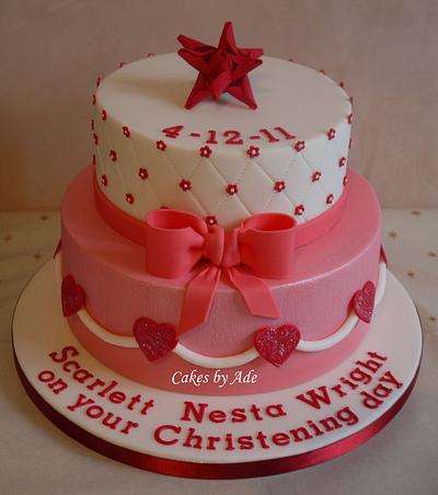 Scarlett's Christening cake - December 2011 - Cake by Cakes by Ade