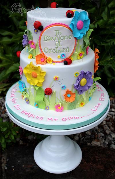 Thank you cake - Thank you for helping me grow........ - Cake by CupcakesbyLouise