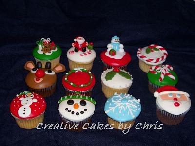 Christmas Cupcakes - Cake by Creative Cakes by Chris