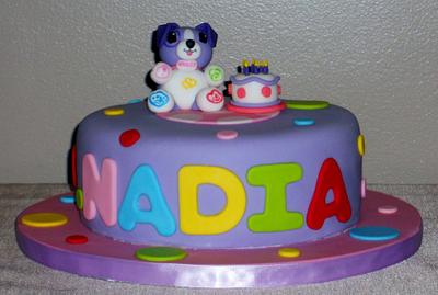 Violet Puppy for Nadia - Cake by Pamela Sampson Cakes