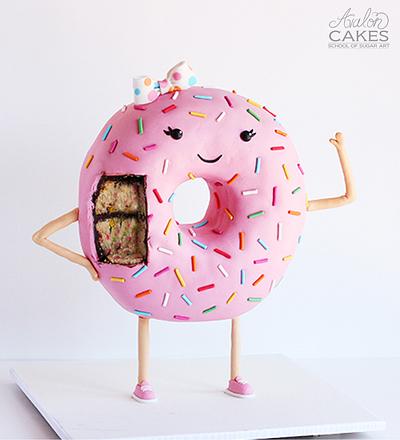 Darlene, the Donut Cake - Cake by Avalon Cakes School of Sugar Art